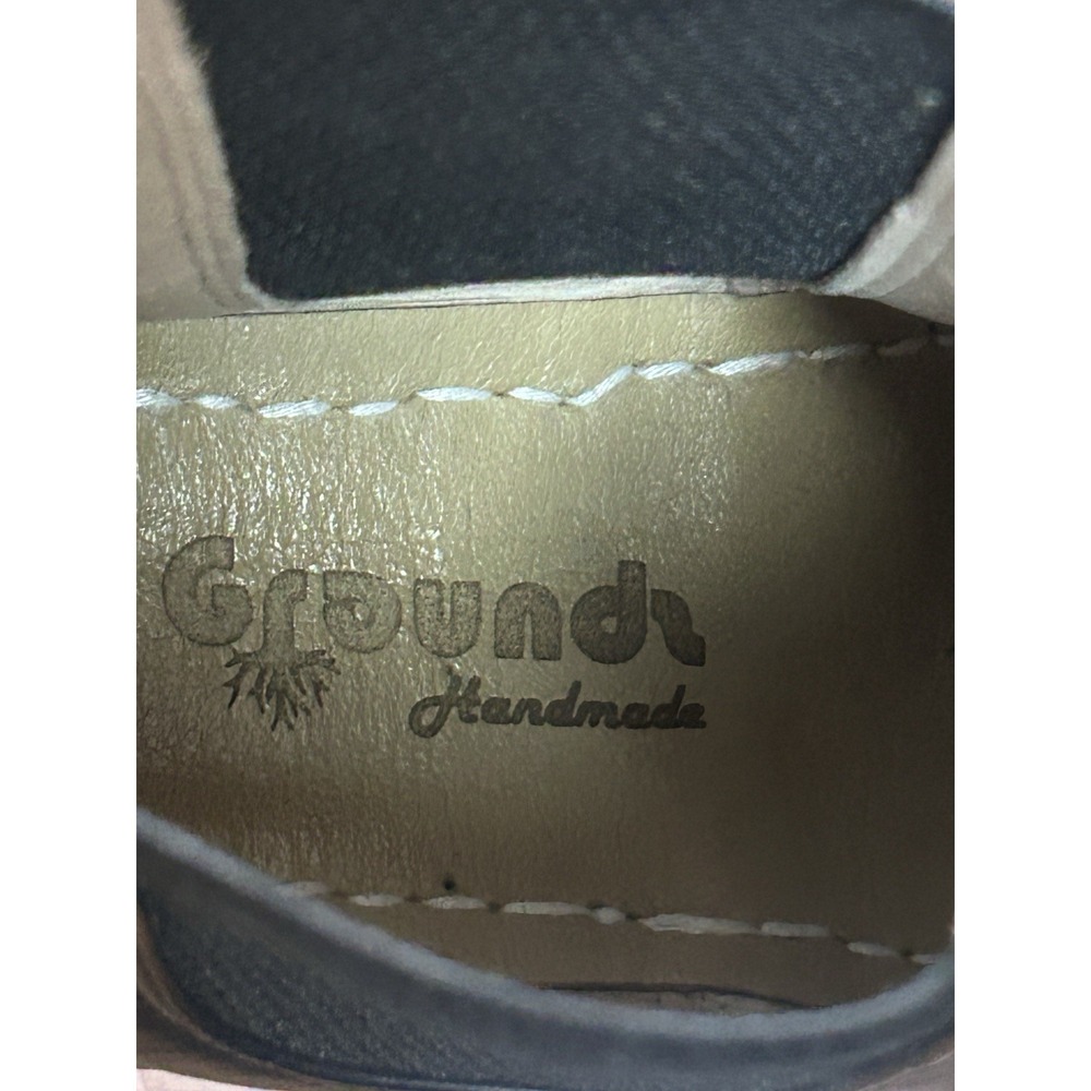Groundz Handmade Black Boots W/ 9.5-10 Grounding Shoes 100% Full Grain Leather - Picture 5 of 10